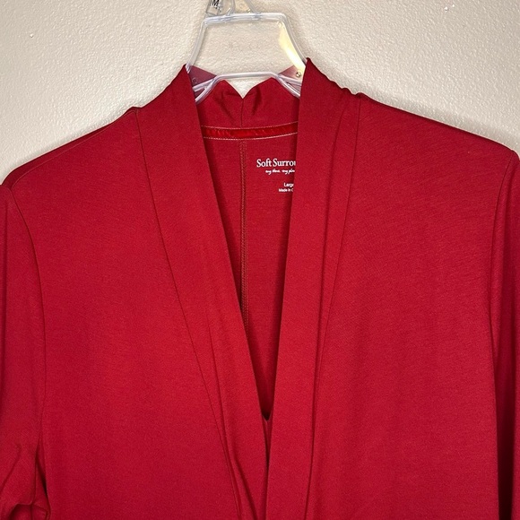 Soft Surroundings Lagia Elegant Dark Red Knit Maxi Dress Size Large - Picture 5 of 9